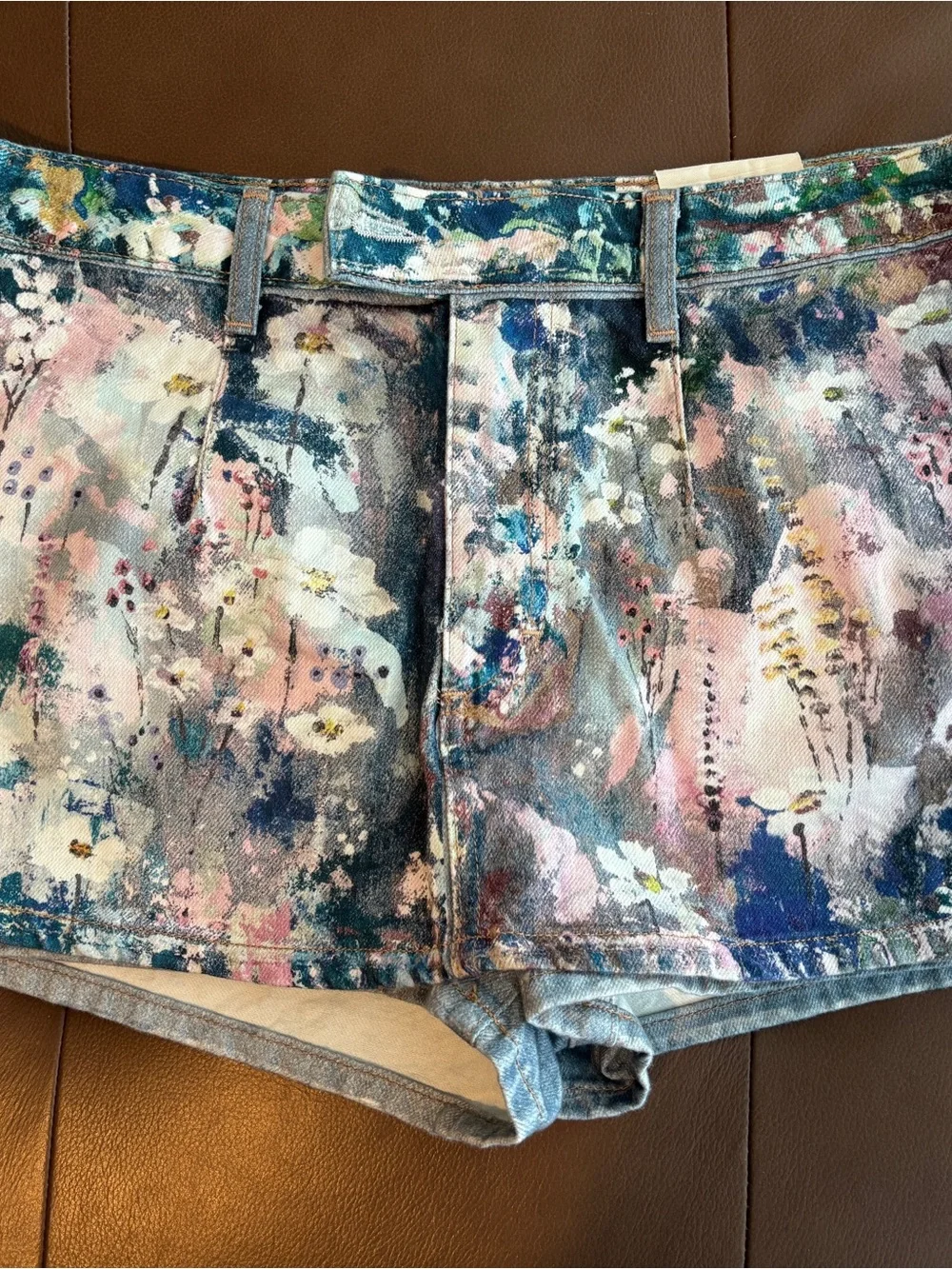 Free People denim shorts